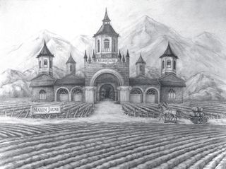 法国红酒庄园图图片