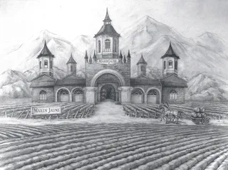 法国红酒庄园图图片