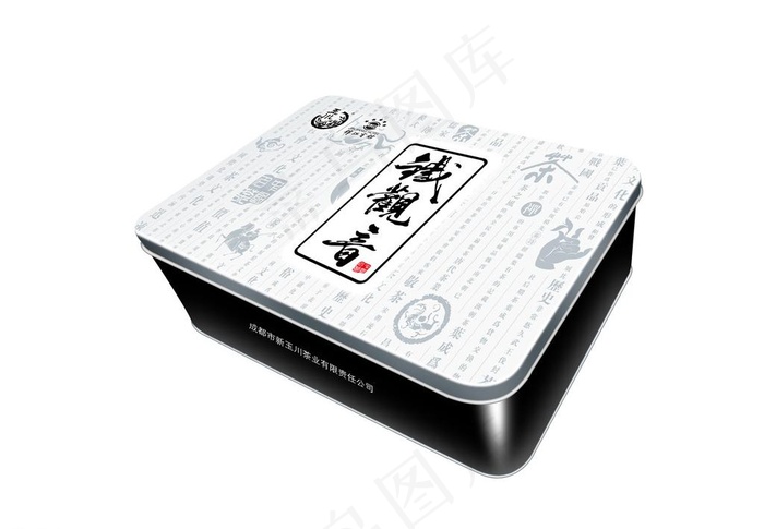 铁观音茶包装（展开图）图片psd模版下载