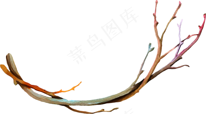 手绘水彩小鸟高清png设计素材(2289X1274)