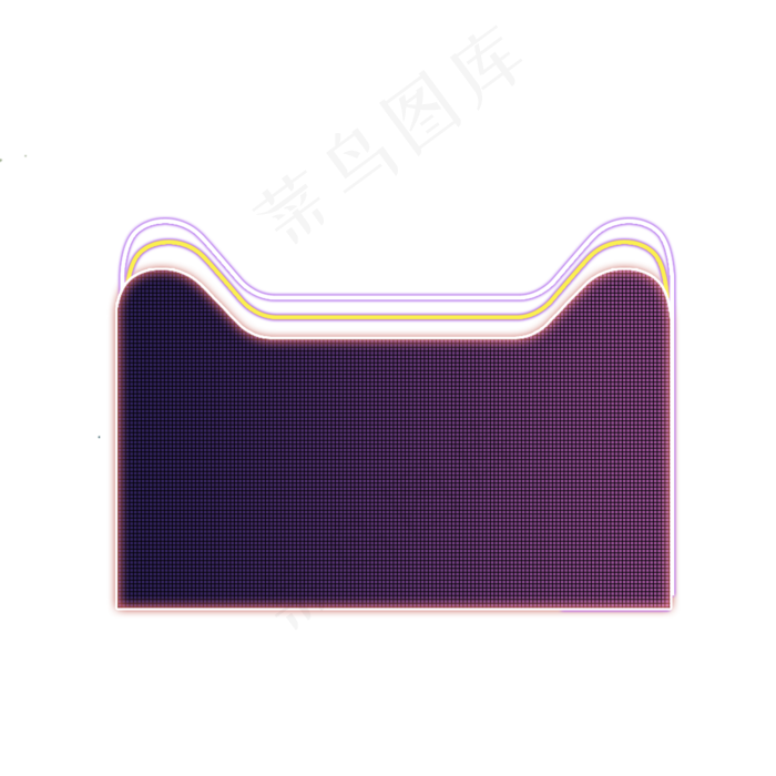 霓虹灯多色天猫边框,免抠元素