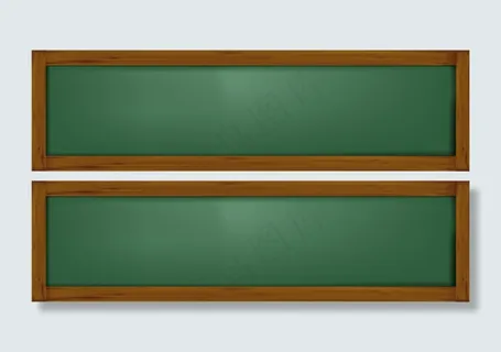 卡通教室黑板海报免扣素材