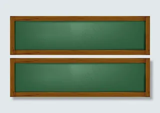 卡通教室黑板海报免扣素材