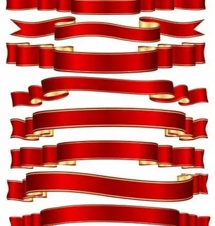 金边丝带图片