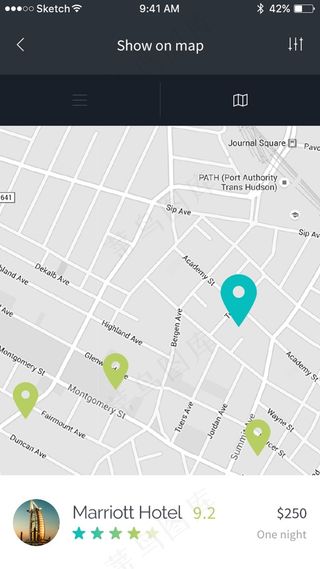 旅游app界面元素模板