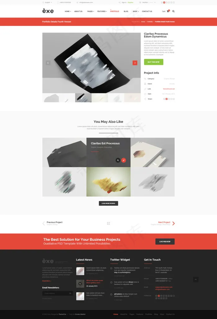 网页素材psd模版下载