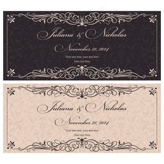 婚礼邀请函设计图片