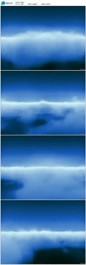蓝色天空云雾视频素材 蓝色天空云雾视频素材
