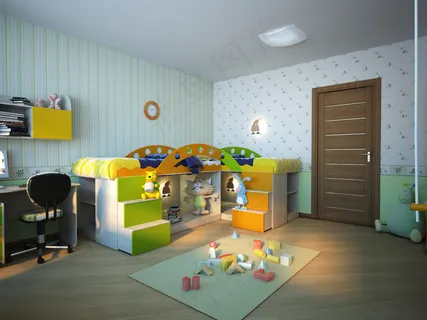 儿童卧室室内装修设计效果图