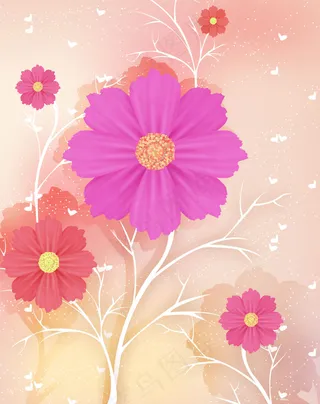 典雅鲜红玻璃玻璃门PSD分层