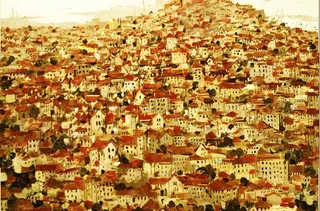 吴冠中风景油画图片