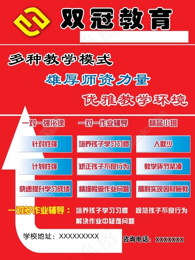 教育培训 海报psd模版下载