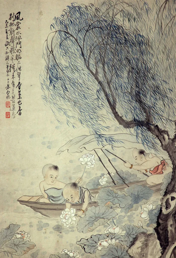 包栋 采莲图图片