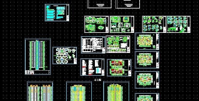 重庆小区高层住宅楼建筑施工图