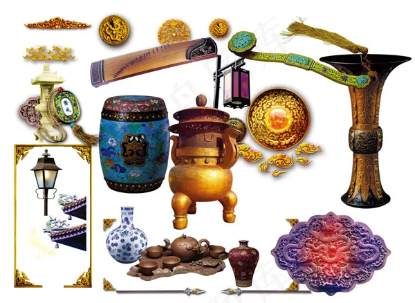 中国古典物件(4961X3508(DPI:300))psd模版下载
