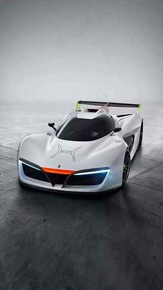 白色跑车高清摄影图片