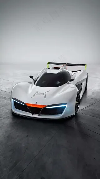 白色跑车高清摄影图片