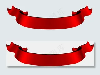 复古的红色折叠丝带复古的红色折叠丝带