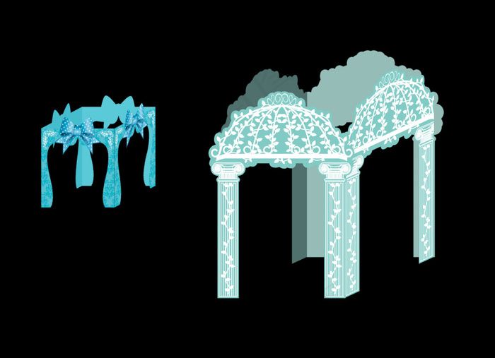 叫接亭子 婚礼素材背景