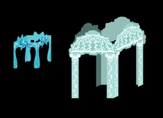 叫接亭子 婚礼素材背景