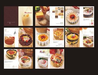 蛋糕画册模板产品画册模板