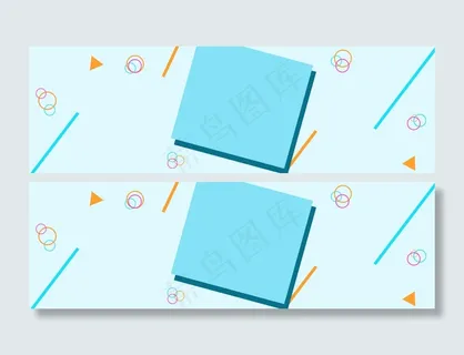 时尚简约小清新淘宝广告海报psd下...