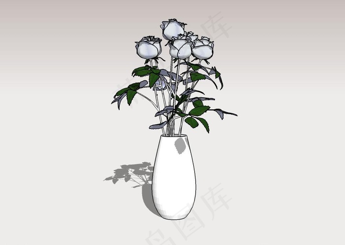 插花3d模型图片