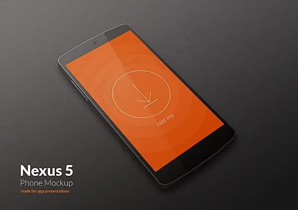 nexus 5 psd模型psd模版下载