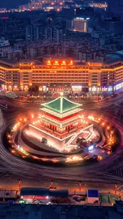 古建筑夜景高清摄影图片