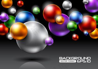 绚丽光晕背景04—矢量素材