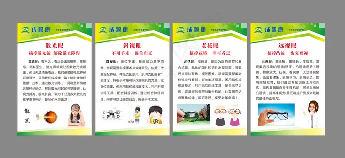 视力 展板cdr矢量模版下载