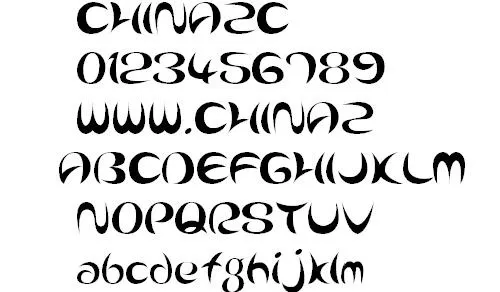 Airplane AL 英文字体下...