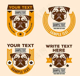 宠物狗标签图片