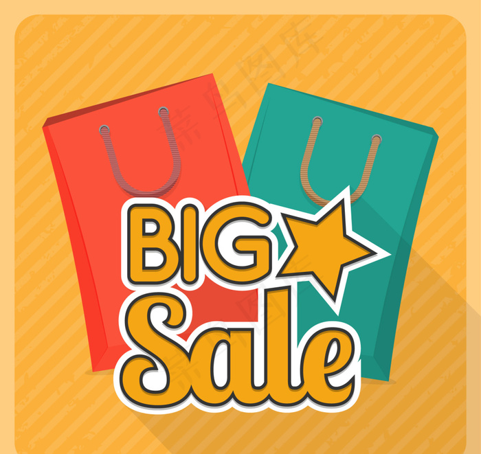 销售背景矢量袋子