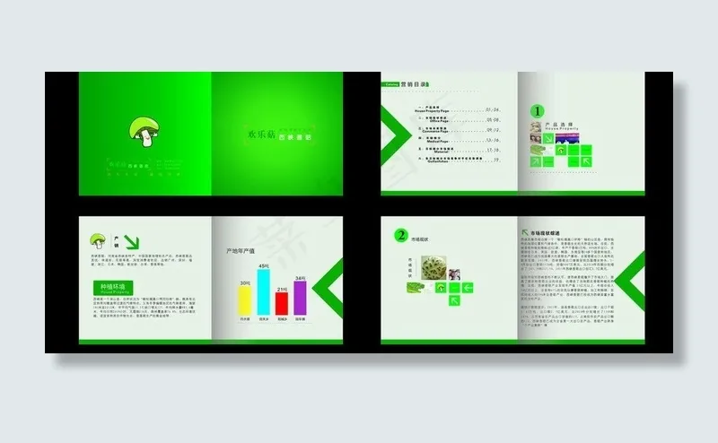 企业画册图片cdr矢量模版下载