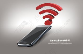 黑色手机上的红色信号