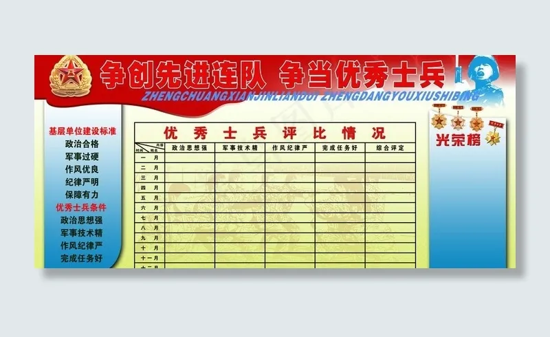 双争评比栏图片(6803X3402(DPI:100))psd模版下载