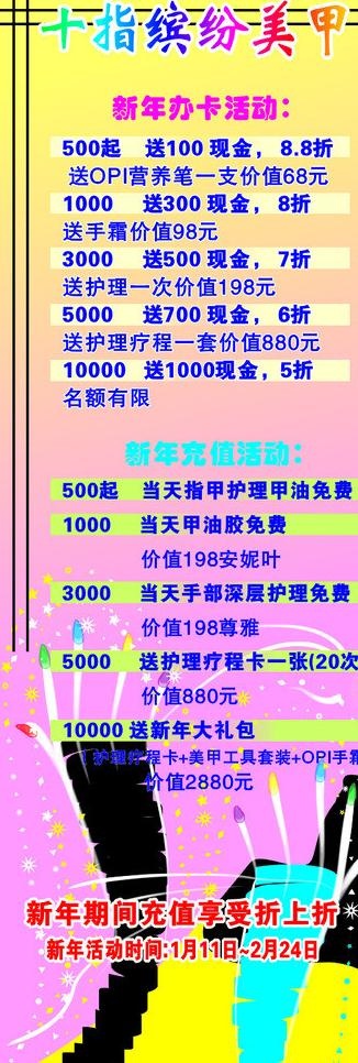 美甲图片cdr矢量模版下载