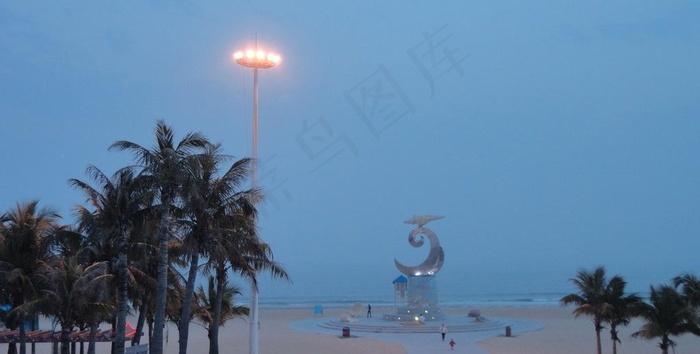 海边夜景图片