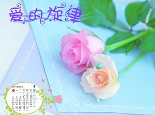 2010台历模板 9月图片