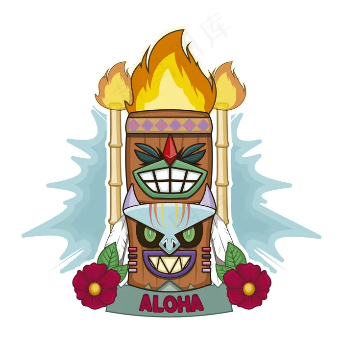 创意火焰图腾背景设计插图eps,ai矢量模版下载