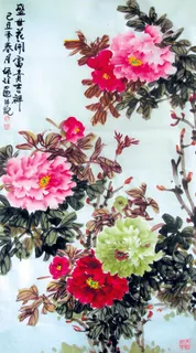 牡丹花国画图片 牡丹花国画图片