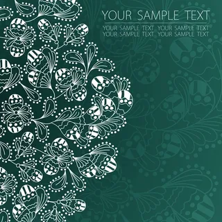 素雅简约花纹背景矢量素材