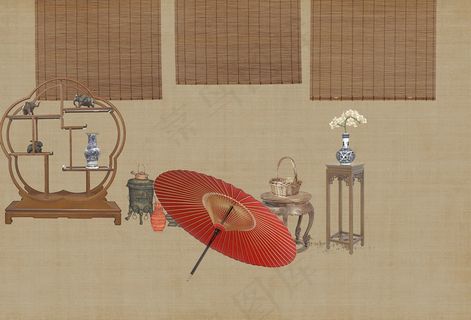 中国风工笔画模板 (11)