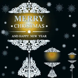 圣诞节装饰花纹矢量素材