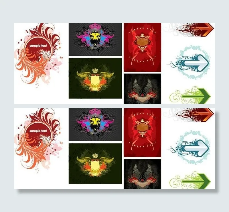 欧式超酷图案图片ai矢量模版下载