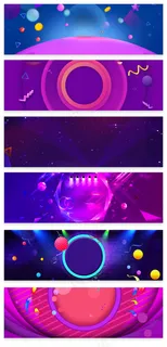 炫酷活力电商淘宝大促氛围通用海报背...