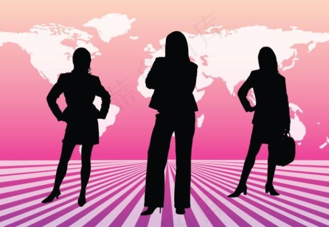 商界女性矢量eps,ai矢量模版下载