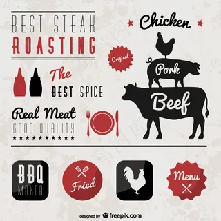 餐厅菜单的复古元素