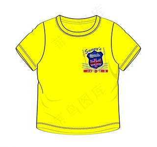 字母贴标绣t恤图片